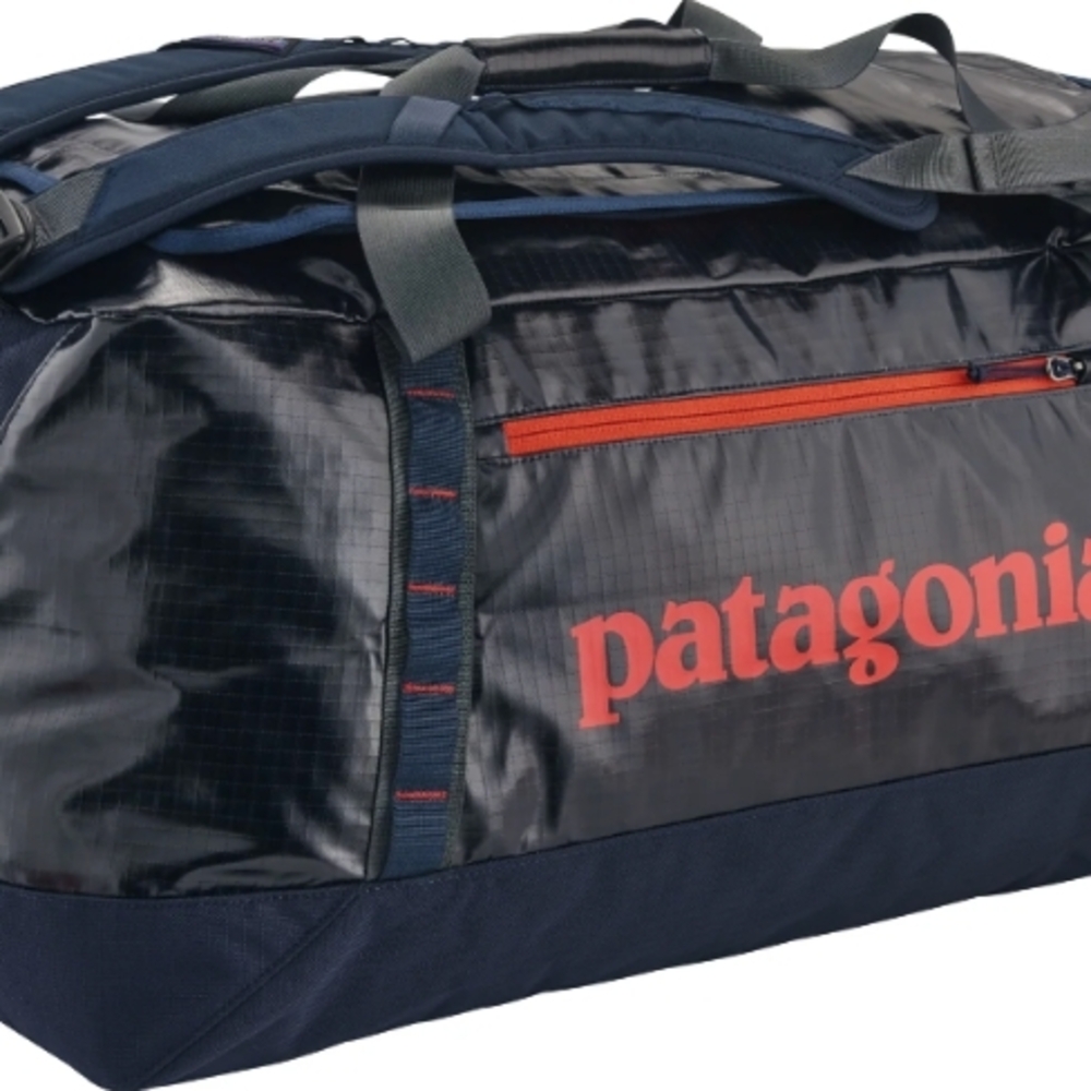 Patagonia Black and Blue Men's Duffel Bag